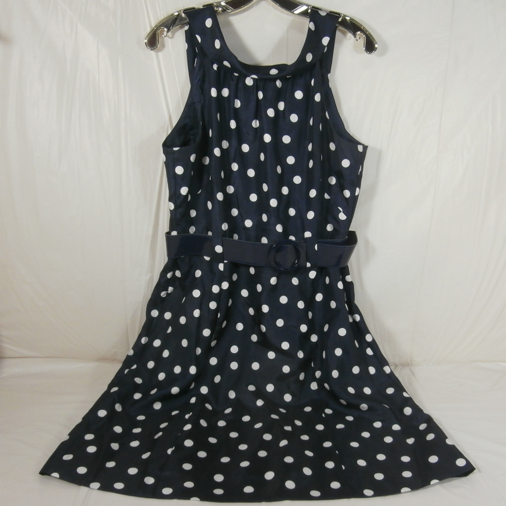 JESSICA HOWAR Polka Dot Dress Size 12 Blue